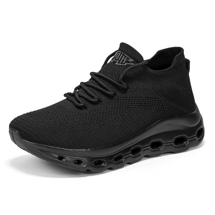 Unisex Breathable Knit Sneakers with Sock-Like Shaft and Cushioned Air Sole Mune Fashion