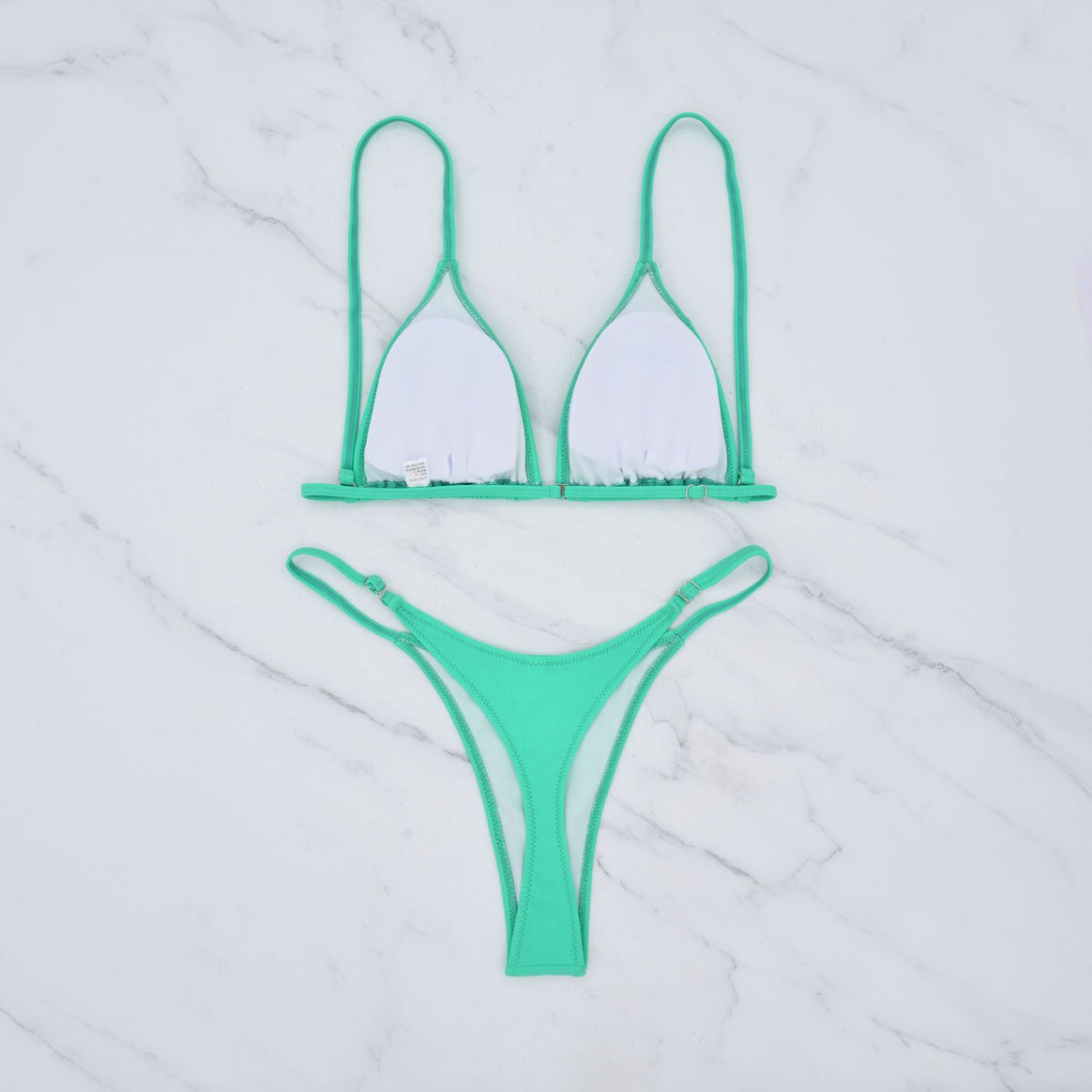 Women’s triangle bikini with ultra-high leg cut and fine gathering Mune Fashion