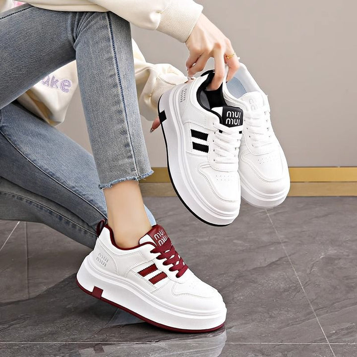 Women Sports Sneakers with Double Cushioning and Breathable Mesh Top Mune Fashion