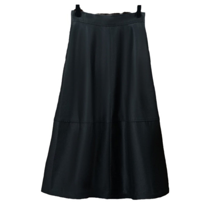 Ladies Elegant, Swinging Leather Skirt Mune Fashion