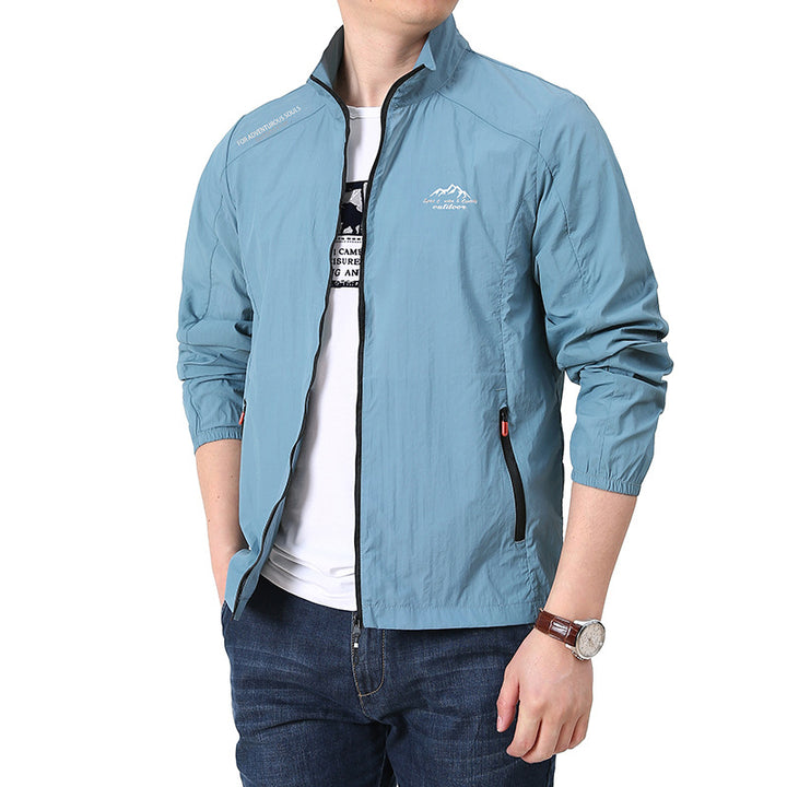 Men's Lightweight Sports Jacket with Practical Zipper Mune Fashion