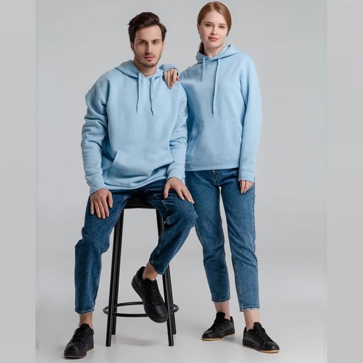 Unisex nan minimalist heavyweight hoodie made of French terry with concealed kangaroo pocket and narrow silhouette Mune Fashion