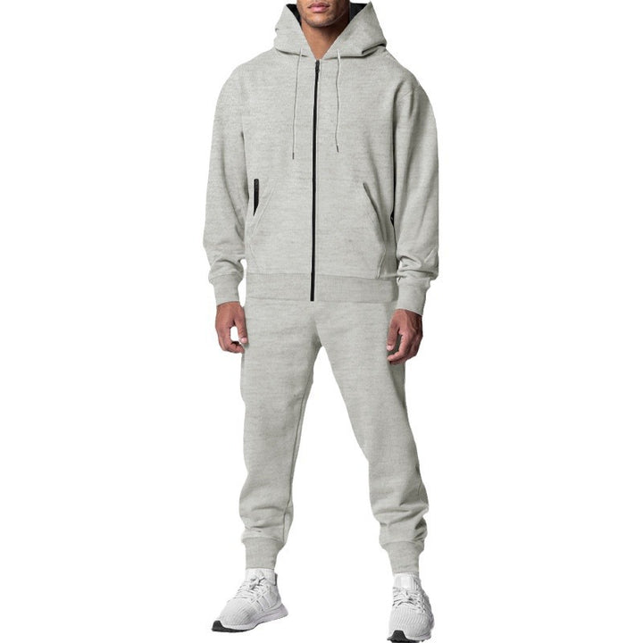 Men's two-piece training set with zip-up hoodie and tapered joggers Mune Fashion