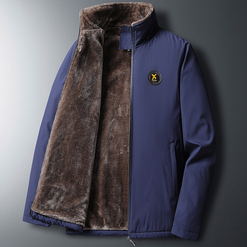 Men's multifunctional quilted jacket with deep collar and soft lining Mune Fashion