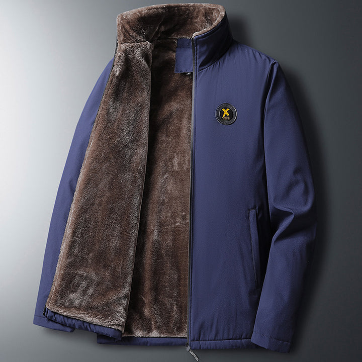 Men's multifunctional quilted jacket with deep collar and soft lining Mune Fashion