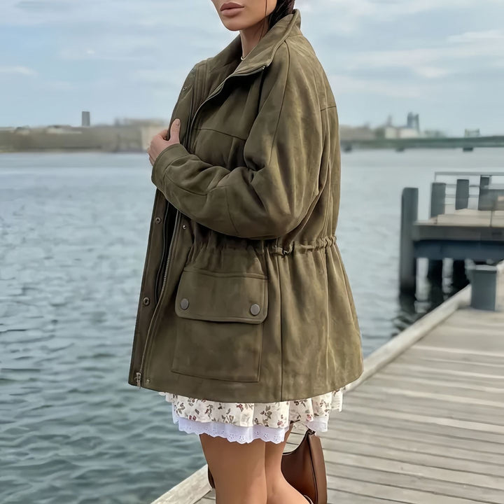 Women's Fashion Oversized Winter Jacket with Drawstring