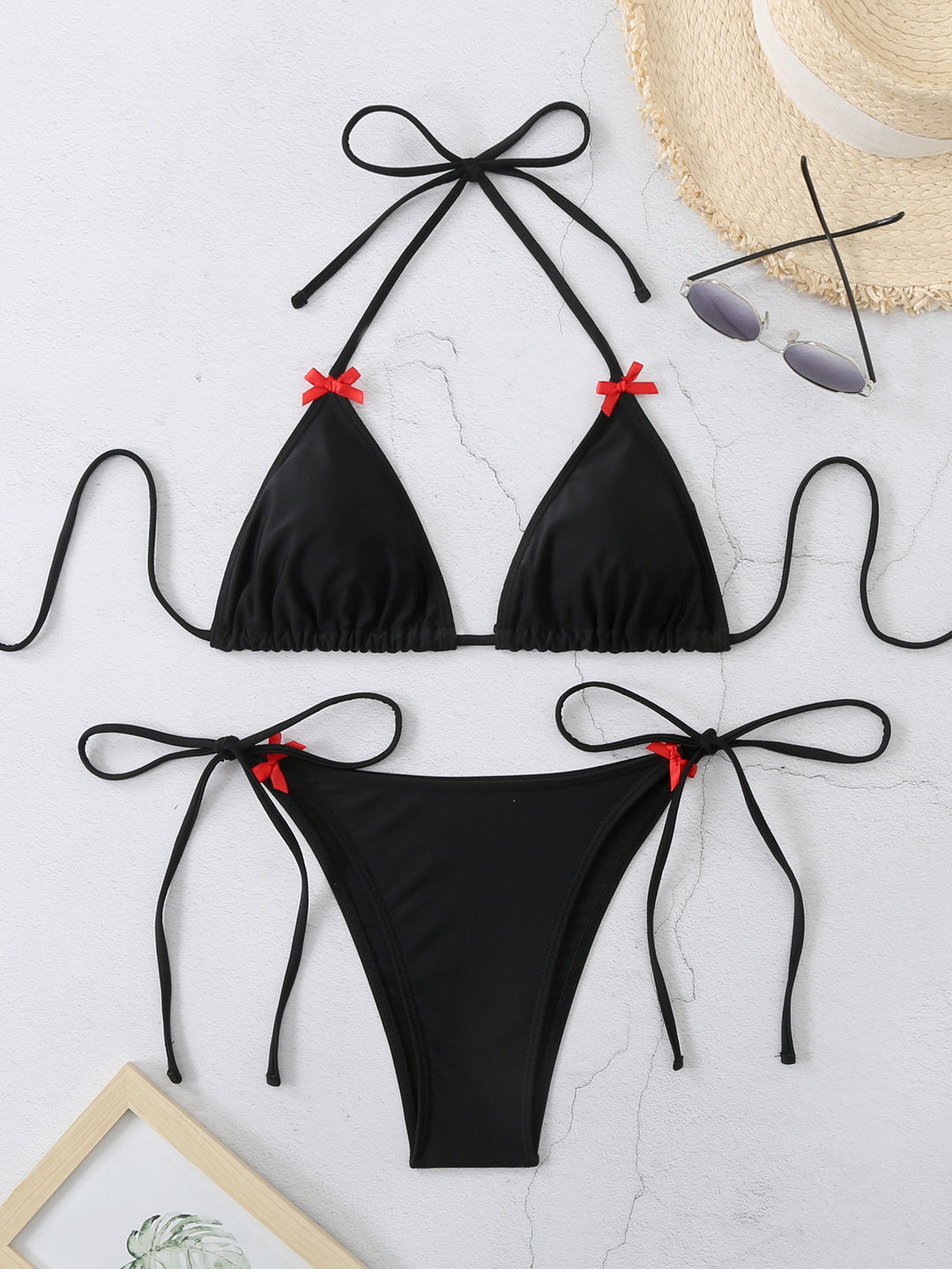 Women's Triangle Bikini Set with Playful Ruffle Details Mune Fashion