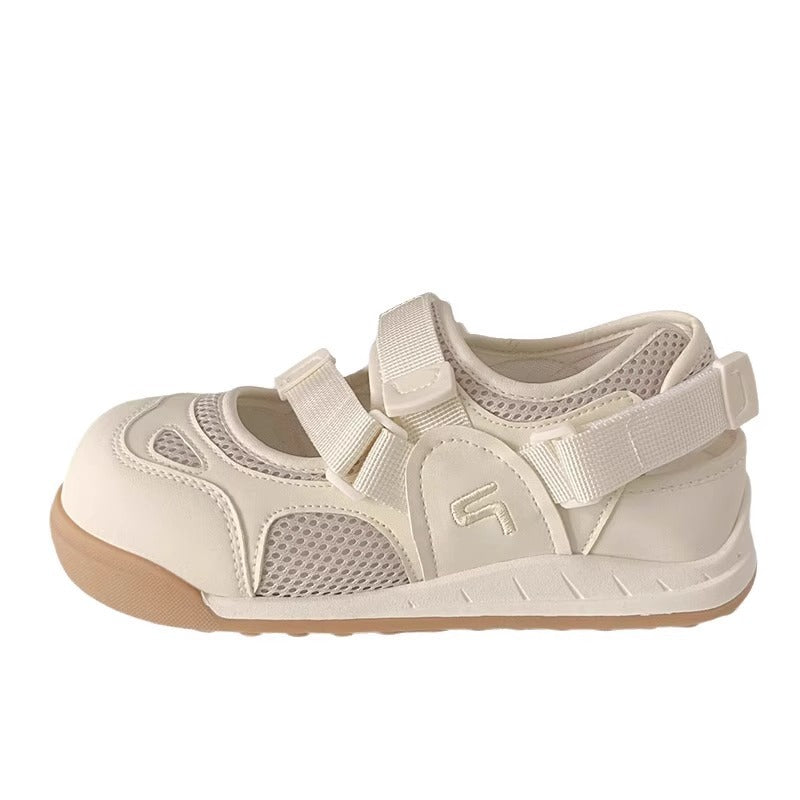 Ladies Comfortable Sneakers with Non-Slip Velcro Fastening and Breathable Upper Material Mune Fashion