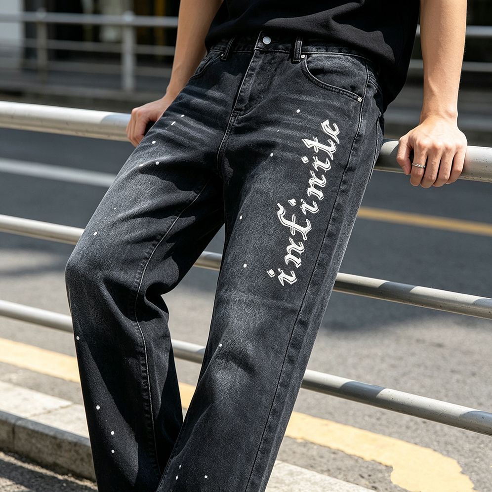 Men's Fashion Jeans with Logo Mune Fashion