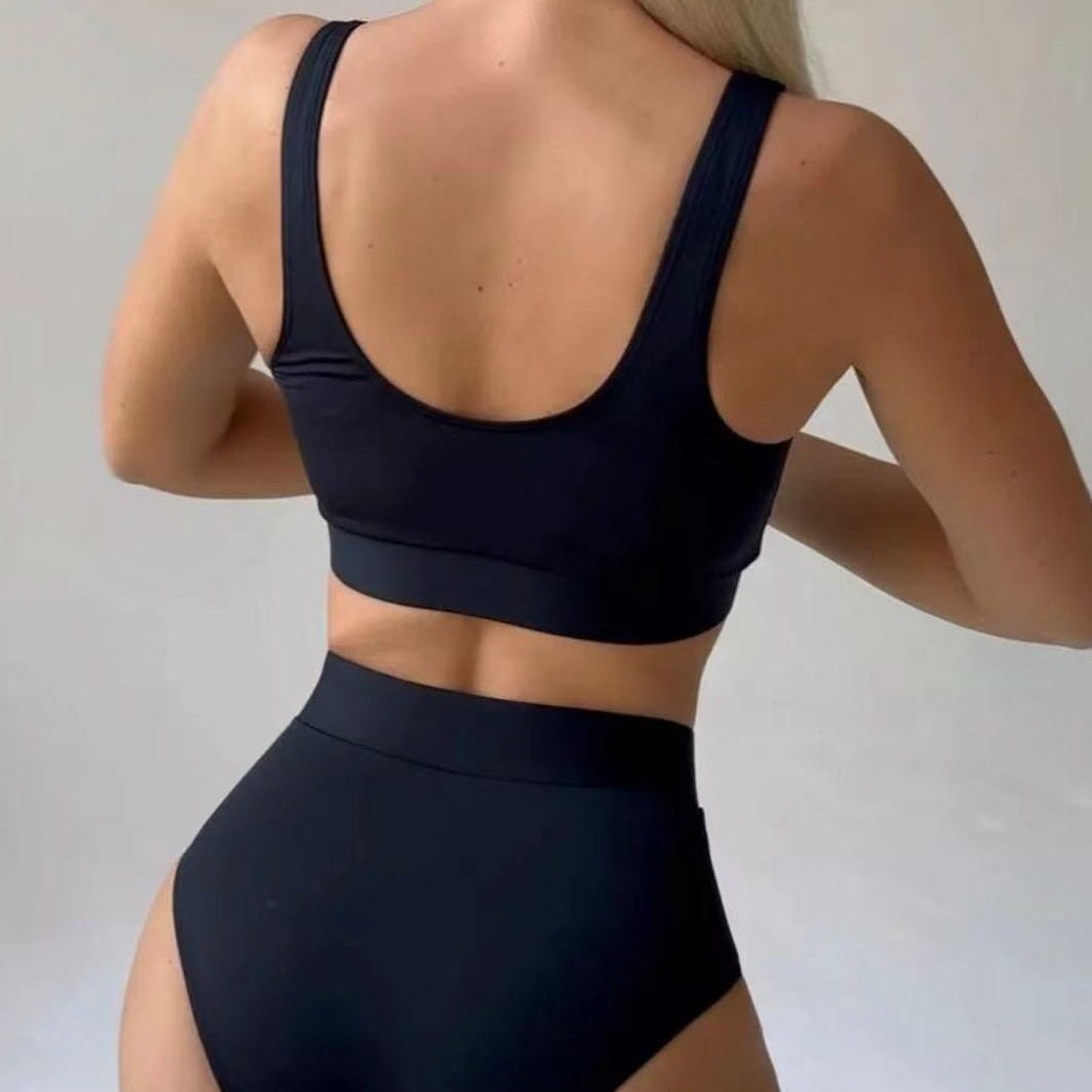 Women's bikini set with trendy lacing design and high waist Mune Fashion