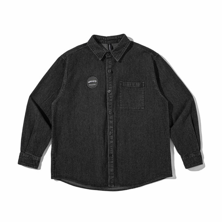 Men's Robust Cord Overshirt in Worker Style with Chest Pocket Mune Fashion