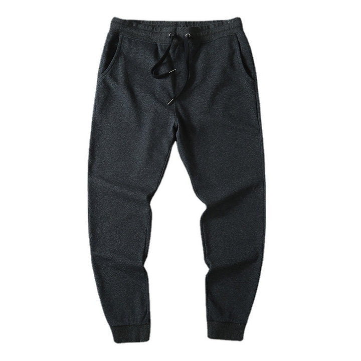 Men's Slim-Fit Fleece Jogging Pants with Elastic Waistband, Drawstring and Brushed Inside Mune Fashion