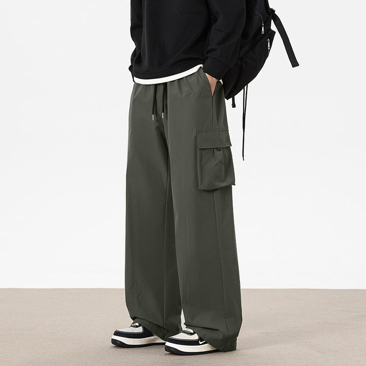 Men's Loose-Fit Cargo Pants with Side Pockets