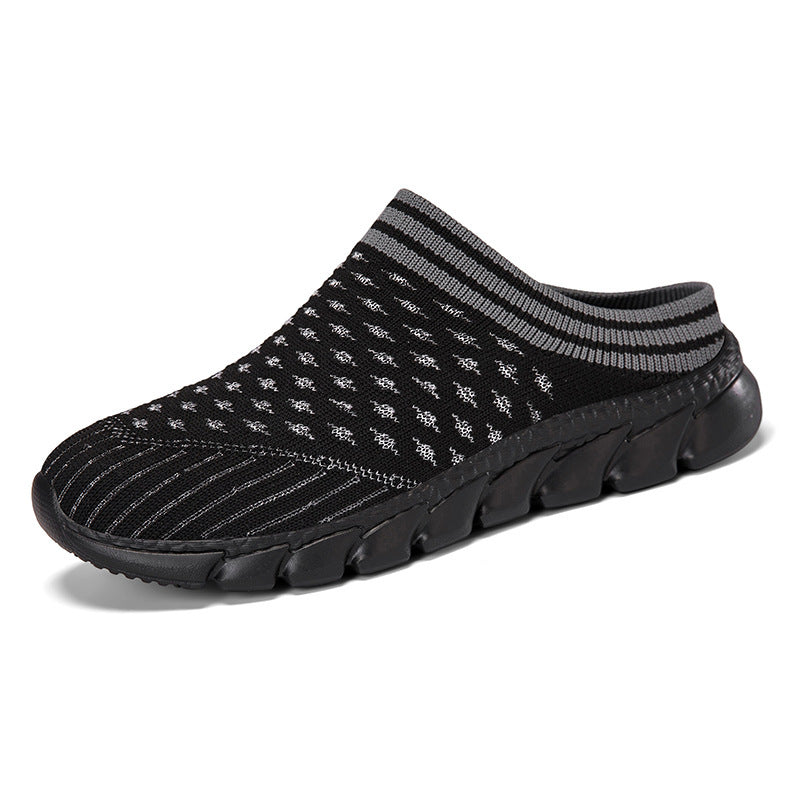 Women's knitted mule with sock-like shaft and cushioned segment outsole Mune Fashion