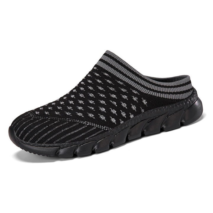 Women's knitted mule with sock-like shaft and cushioned segment outsole Mune Fashion