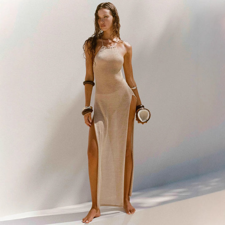 Women's elegant maxi dress with high side slits Mune Fashion