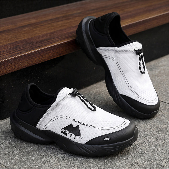 Unisex light breathable slip-on sneakers with quick release and shock-absorbing sole Mune Fashion