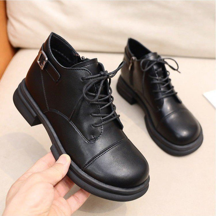 Women's Fashionable and Durable Lace-Up Ankle Boots Mune Fashion