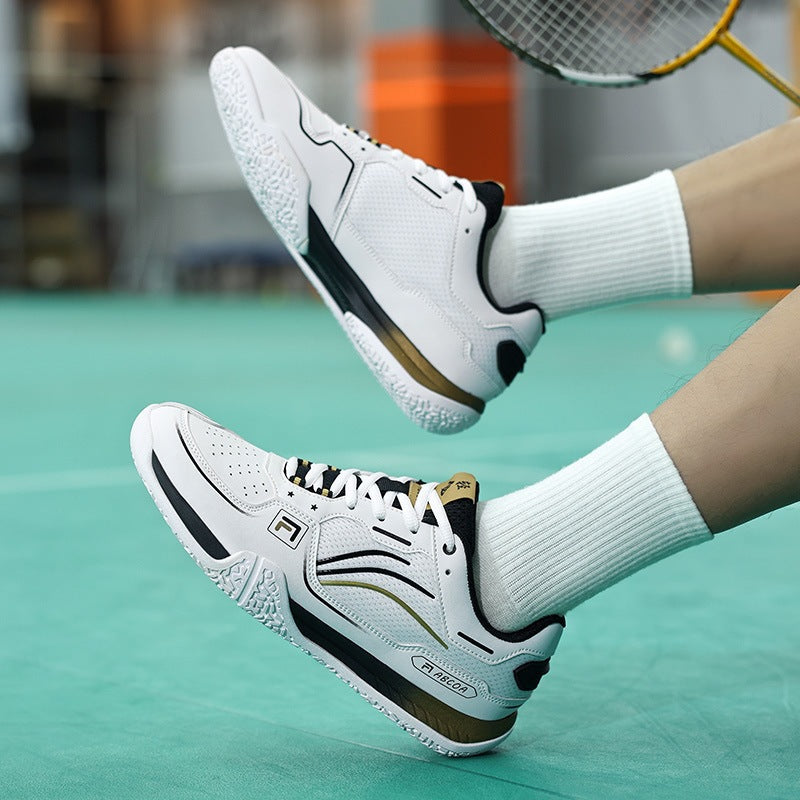 Men's Breathable Performance Tennis Shoe with Reinforced Toe Cap Mune Fashion