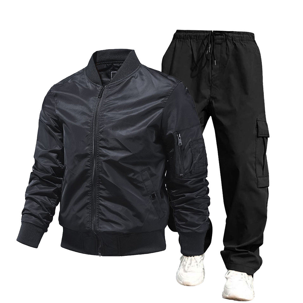Men's Urban Bomber Jacket and Cargo Pants Set Mune Fashion