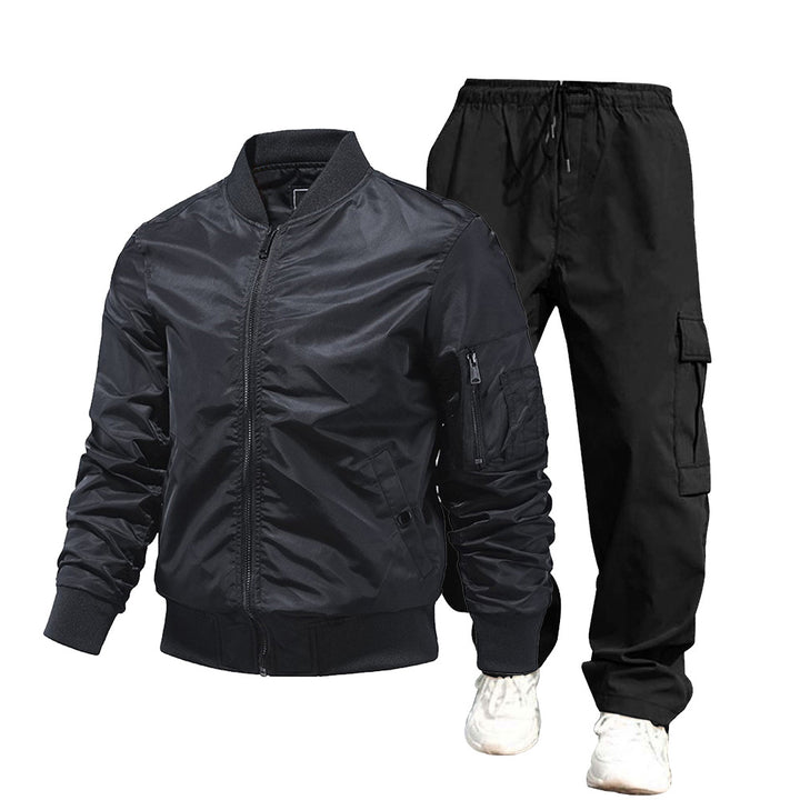 Men's Urban Bomber Jacket and Cargo Pants Set Mune Fashion