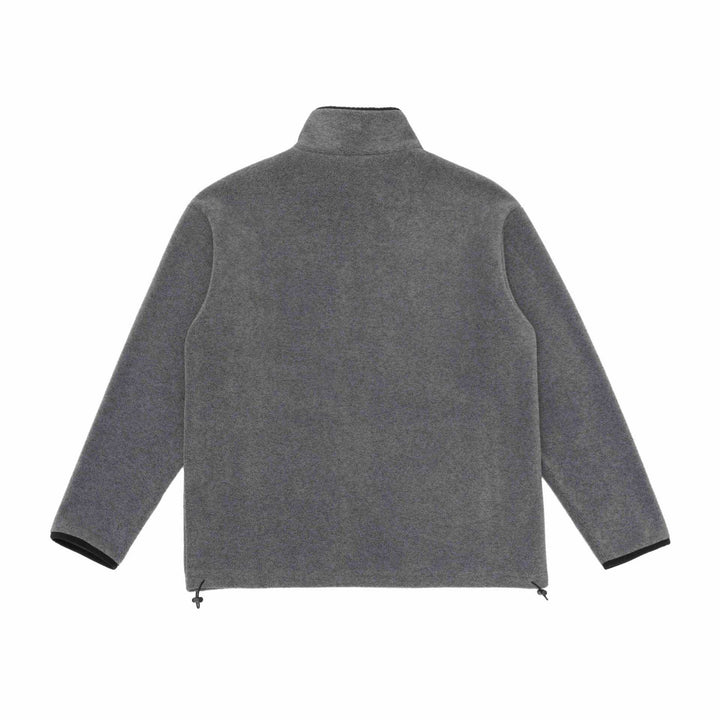 Unisex fleece jacket with stand-up collar, full-length zipper and drawstring hem Mune Fashion