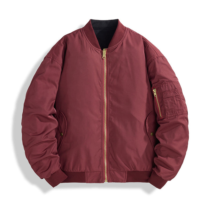 Men's Fashion Bomber Jacket with Standing Collar Mune Fashion