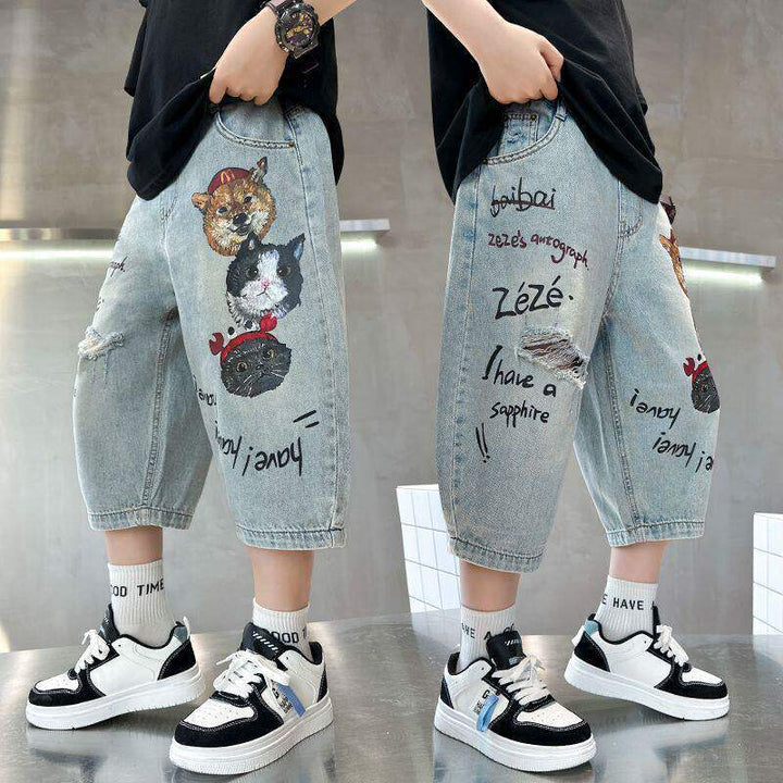 Unisex loose Denim Pants Mune Fashion