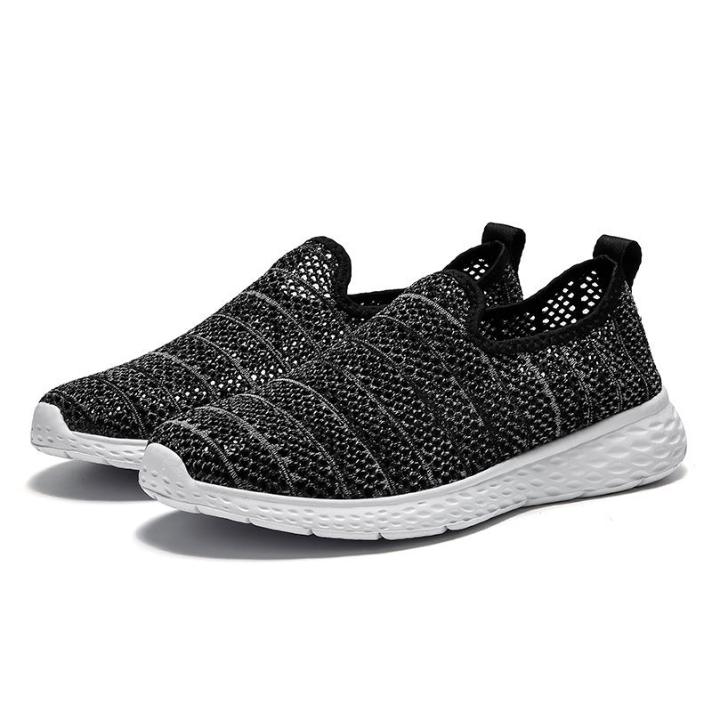 Women's lightweight knitted slippers with perforated mesh structure, padded viscoelastic comfort insole, and flexible lightweight profile sole Mune Fashion