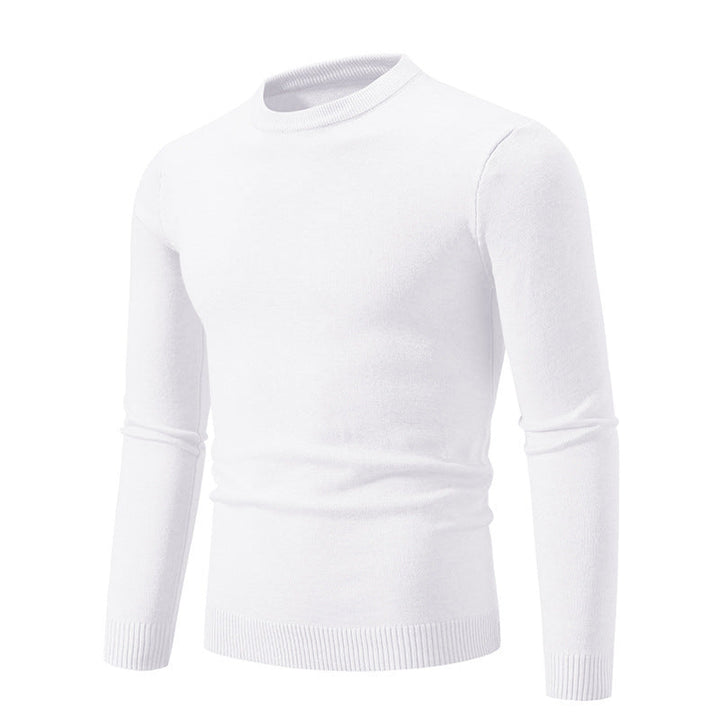 Men's Elegant Round Neck Sweater Made Of Fine Cotton Mune