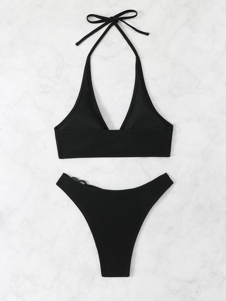 Women's bikini set with ribbed texture and adjustable top Mune Fashion