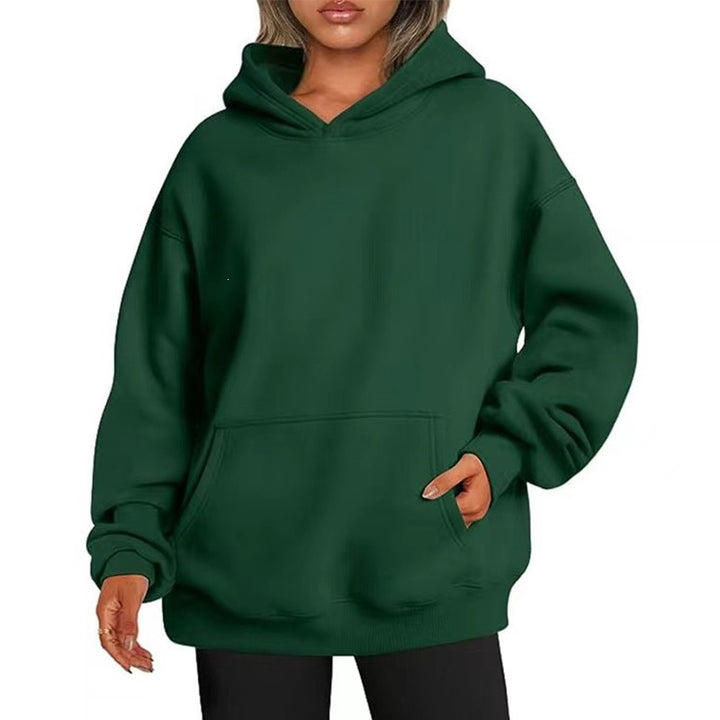 Women's oversized hooded sweatshirt with raglan sleeves, kangaroo pocket and soft fleece lining Mune Fashion