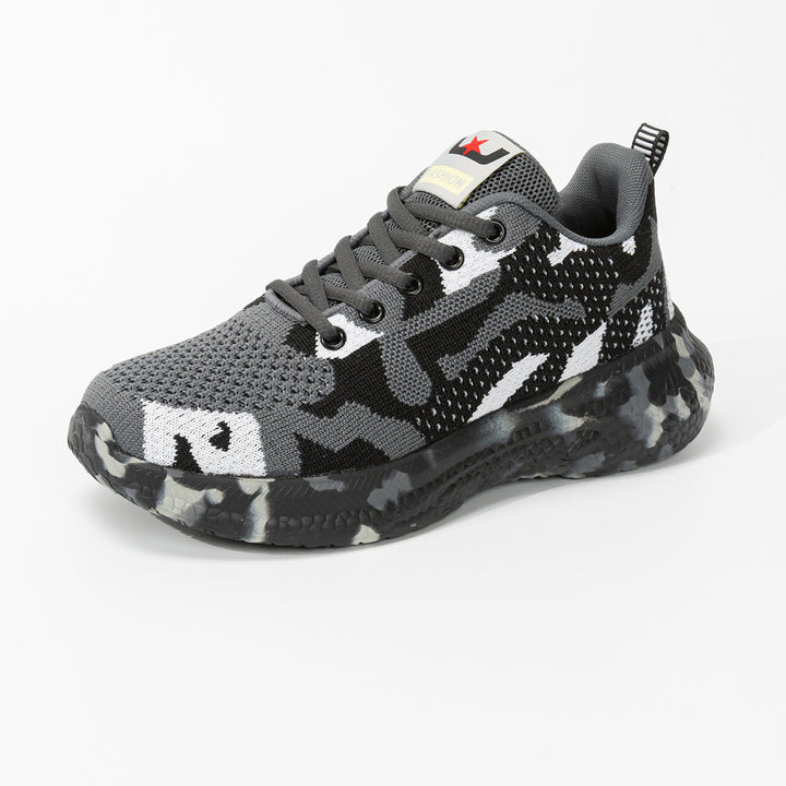 Unisex nan Camouflage Knit Sneakers with molded cushioning midsole and structured outsole design Mune Fashion