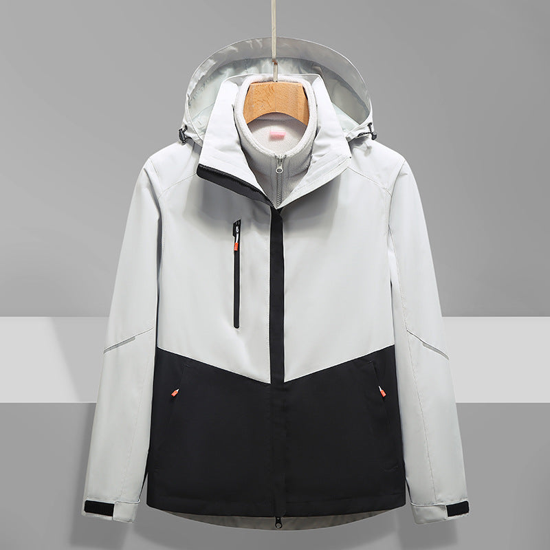 Men's Softshell Outdoor Jacket with Hood, windproof and waterproof Mune Fashion