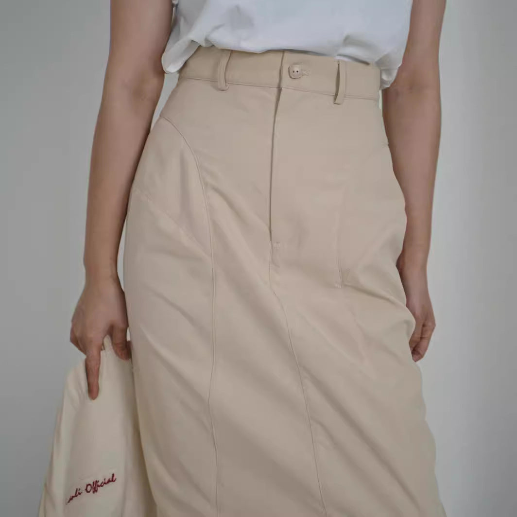 Ladies Elegant Midi Skirt with Innovative Cut Mune Fashion
