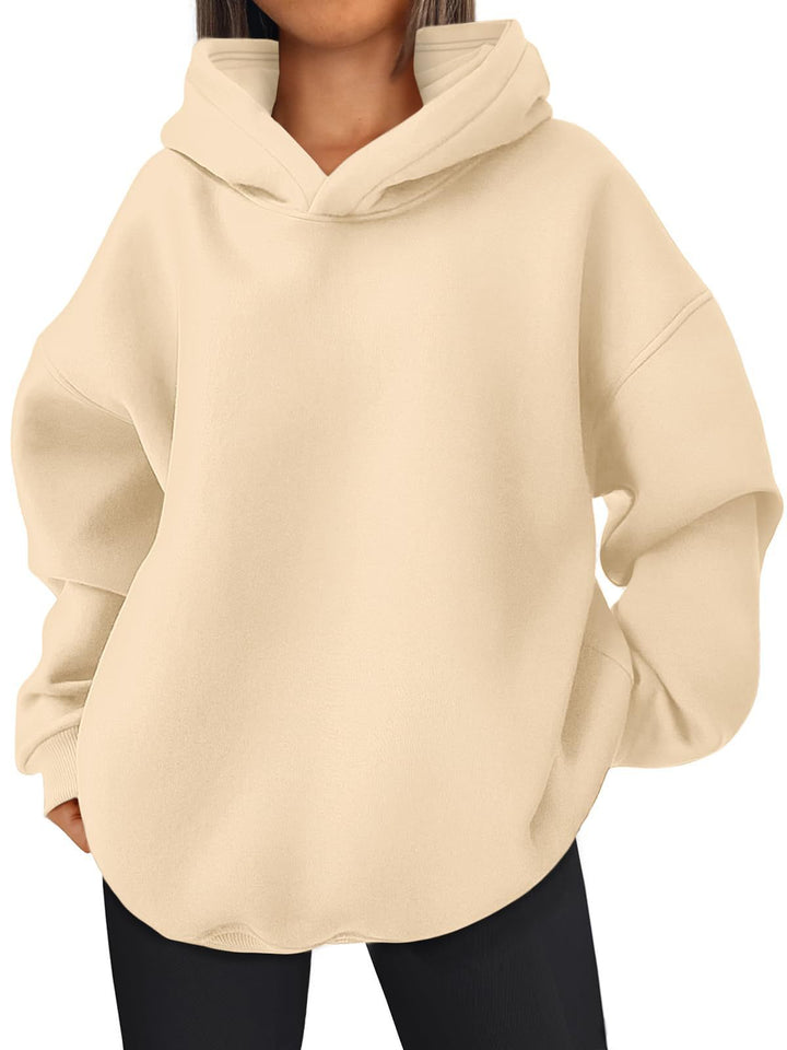 Women's nan kastiger hoodie with double-layered hood, dropped shoulders and longer back Mune Fashion