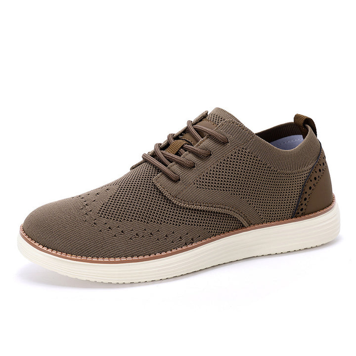 Men's knitted Oxford sneaker with wingtip perforation and feather-light EVA sole Mune Fashion