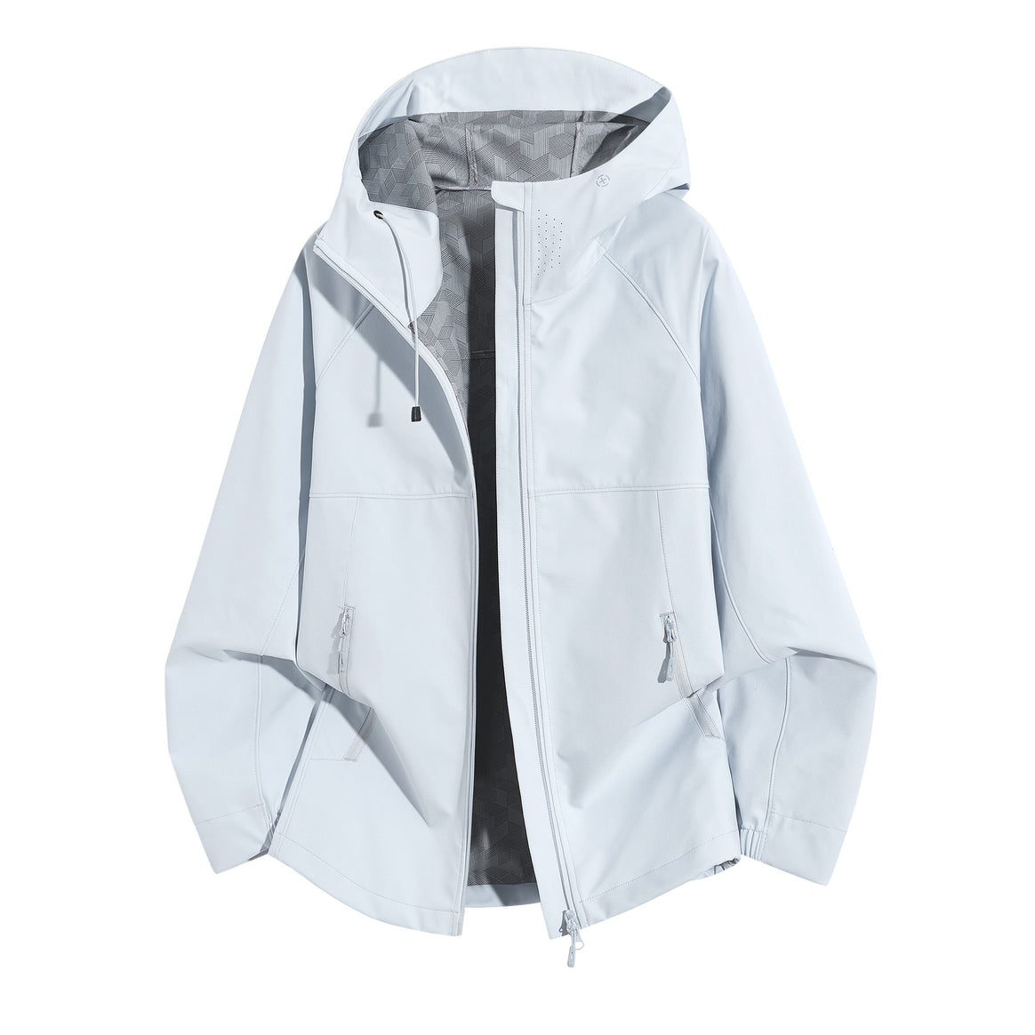 Women's Weatherproof Hooded Jacket with Ventilated Collar Mune Fashion