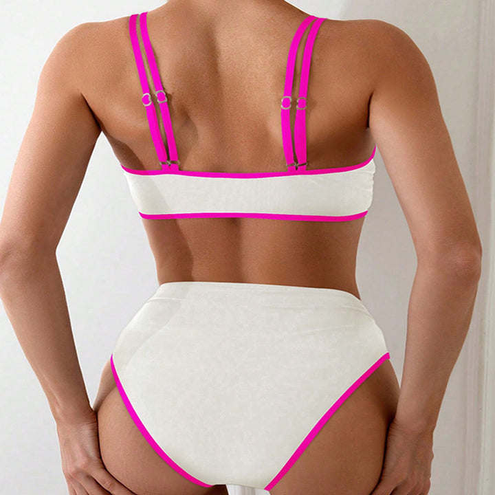 Ladies Bikini Set with sophisticated knot detail and high waist cut Mune Fashion