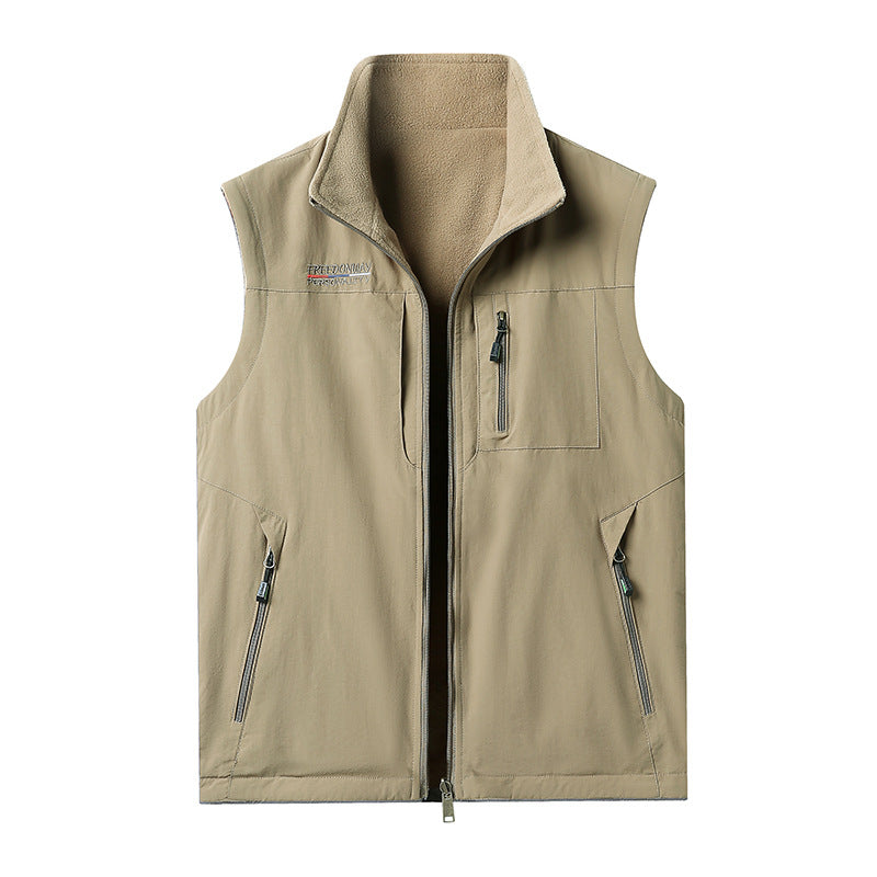 Men Warm Lined Outdoor Vest Mune Fashion