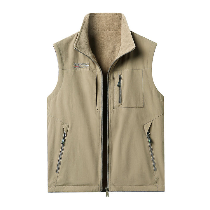 Men Warm Lined Outdoor Vest Mune Fashion