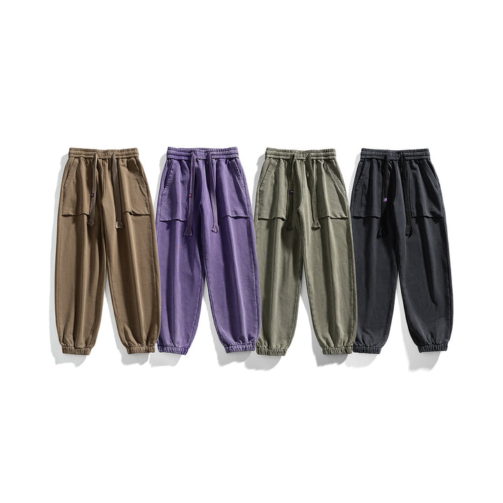 Herren Cargo-Jogginghose mit elastischem Bund und aufgesetzten Pattentaschen Mune Fashion