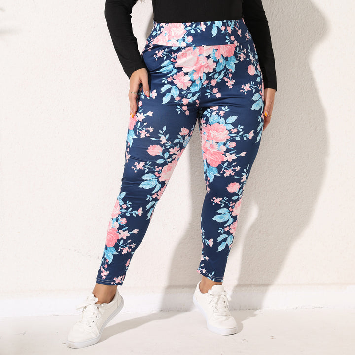 Ladies Flower Leggings Mune Fashion