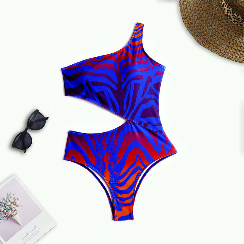 Women's Asymmetric Cut-Out Swimsuit Mune Fashion