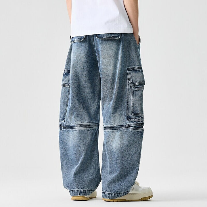 Men's extra wide cargo jeans in baggy style with reinforced knee seams Mune Fashion