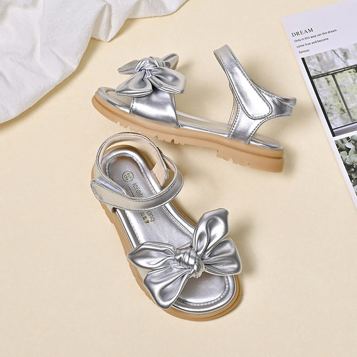 Women's Comfortable Sandals with Decorative Bows Mune Fashion