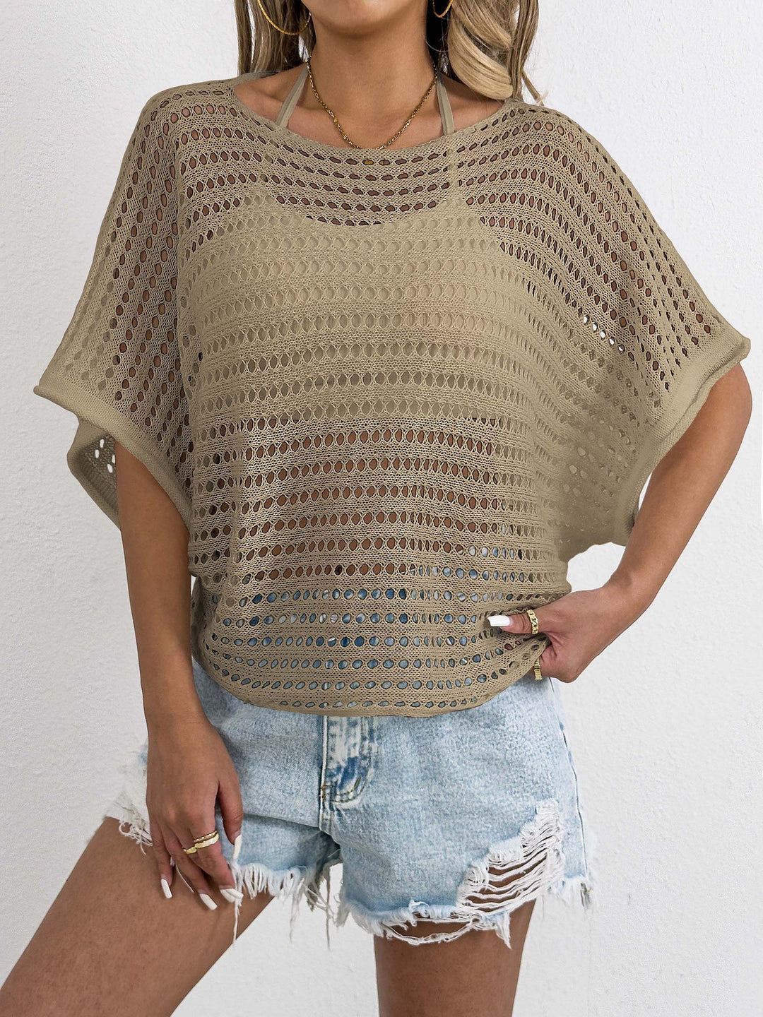 Ladies airy mesh T-shirt Mune Fashion