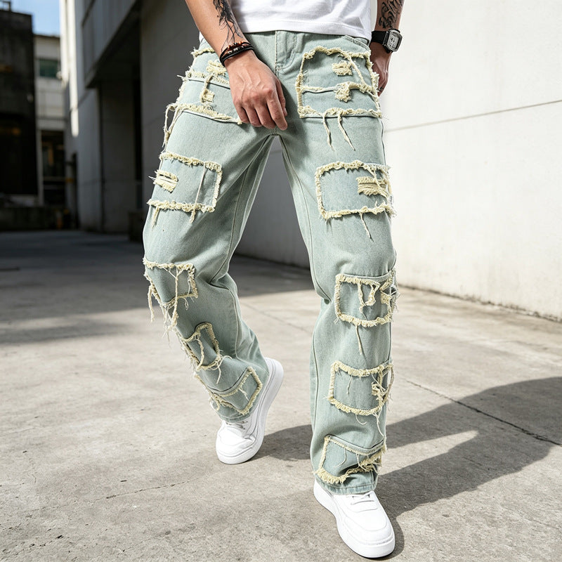Men's Fashionable and Casual Jeans Mune Fashion