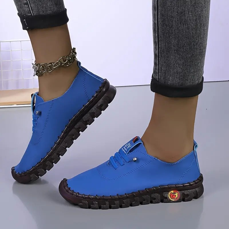 Ladies nan flexible foldable leisure sneakers with shock-absorbing profile sole Mune Fashion