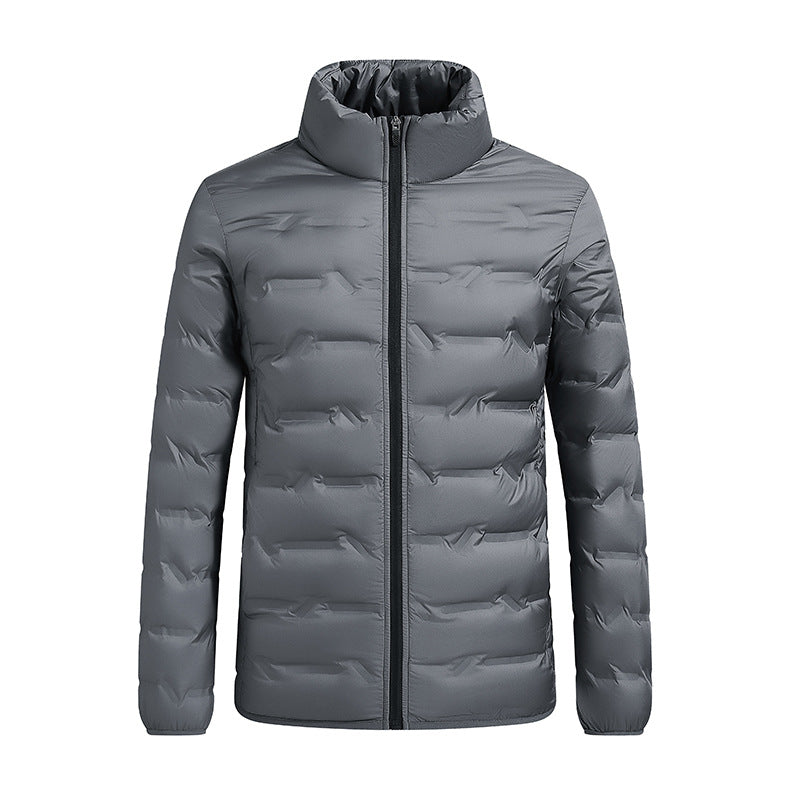Men's lightweight quilted jacket with thermal filling and stand-up collar Mune Fashion